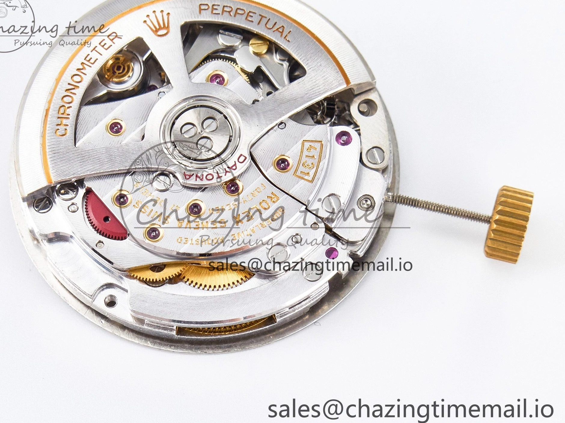 0107 Custom Modded Daytona DD4131 Super Clone 28800 VPH Automatic Movement (Silver Color) HighQuality 919